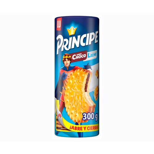PRÍNCIPE Galletas rellenas de chocolate con leche 300 g.
