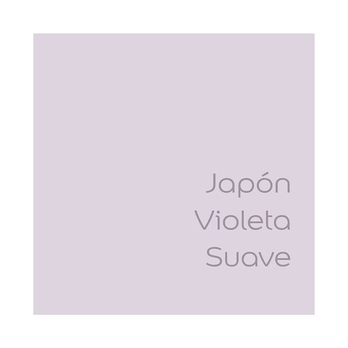 Pintura para paredes monocapa BRUGUER Colores del mundo Japón Violeta Suave, 4L.