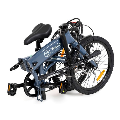 Bicicleta eléctrica plegable YOUIN You Ride Barcelona, 250W, ruedas 20", autonomía 25Km..