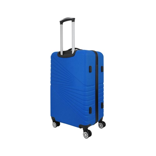 Maleta grande rígida tipo trolley SPOTILIGHT, ABS, 4 ruedas dobles, 46x70x27 cm, color azul AIRPORT ALCAMPO.