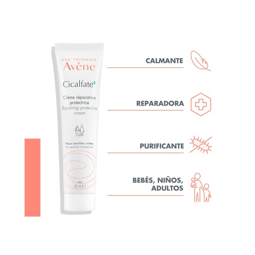 THERMALE AVÉNE Cicalfate+ Crema protectora reparadora para pieles sensibles e irritadas 40 ml.