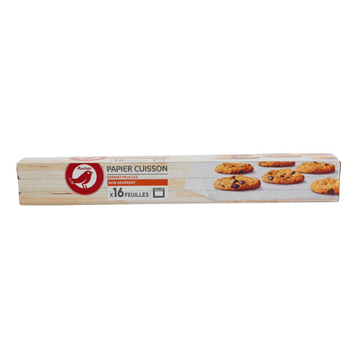 Papel de horno antiadherente en hojas independientes de 33 x 42 cm. PRODUCTO ALCAMPO 16 uds.