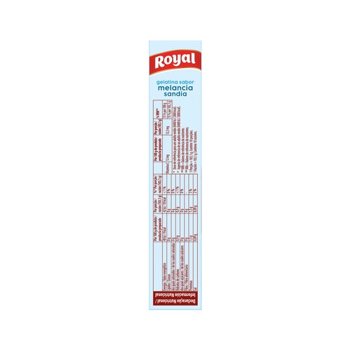 ROYAL Gelatina en polvo sabor sandía 0 % 31 g.