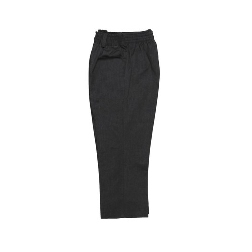 Pantalón de uniforme premium con cintura elástica gris, talla 4.