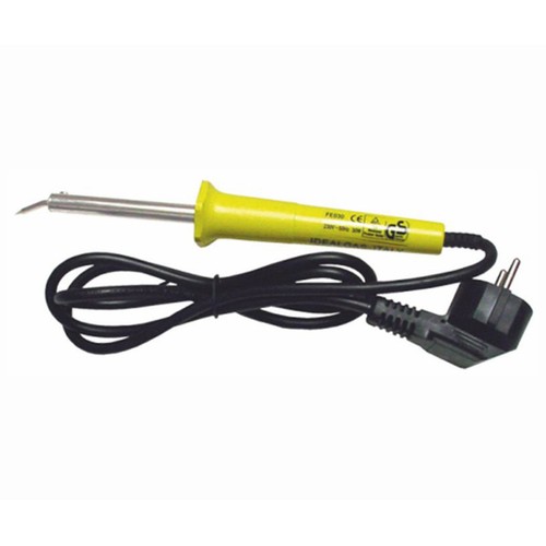 Soldador eléctrico 40W con mango antitérmico, punta de larga duración y toma de tierra, BRESME.