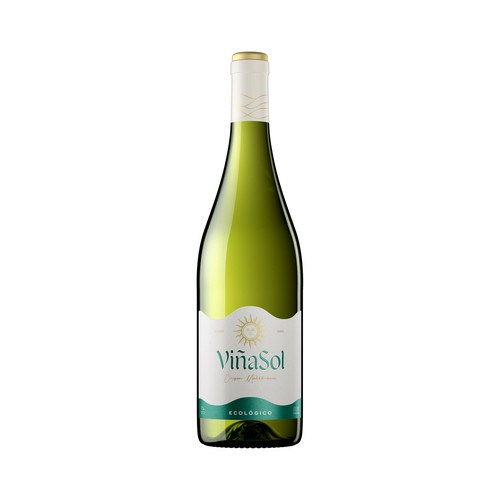 VIÑASOL Vino blanco ecológico con D.O. Catalunya botella 75 cl.