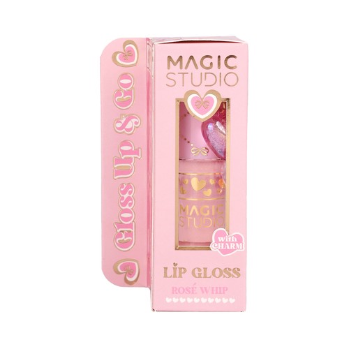 MAGIC STUDIO Brillo de labios con llavero y color (cherry pop,  pink glaze o rosé whip).