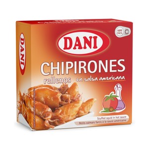 Imagen de DANI Chipirones en salsa americana lata de 96 g.