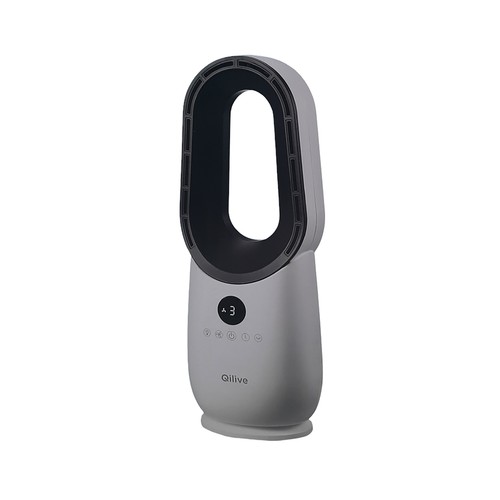 Ventilador de torre QILIVE Q.6874, sin aspas, 60W, temporizador hasta 9 horas, 3 velocidades, con mando a distancia