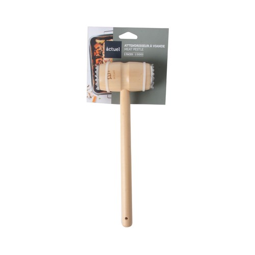 Martillo de madera con aluminio para carne,  10cm., ACTUEL.