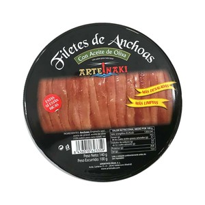 Imagen de ARTEIÑAKI Filetes de anchoa con aceite de oliva ARTEIÑAKI 100 g.