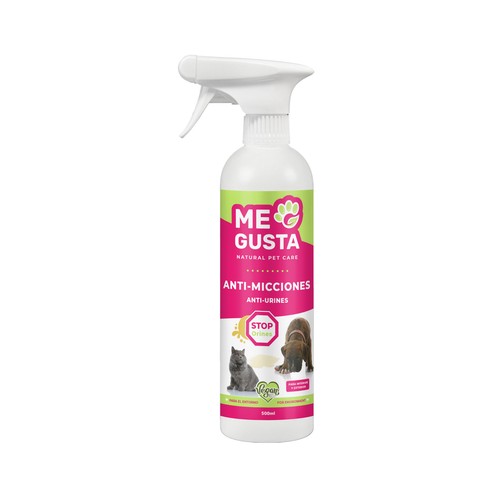 ME GUSTA  Spray antiorines para perros y gatos 500 ml.