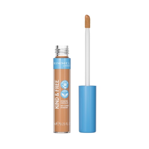 RIMMEL Kind & free tono 030 Medium Corrector hidratante con un 80% de ingredientes naturales.