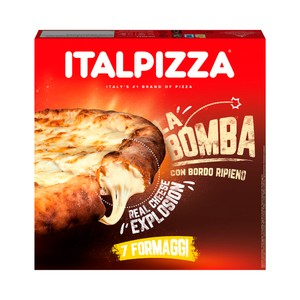 Imagen de ITALPIZZA La bomba Pizza congelada a los 7 quesos 450 g.