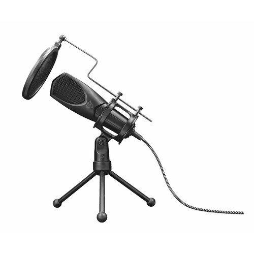 Micrófono con trípode TRUST GXT 232 Mantis, conexión Usb.