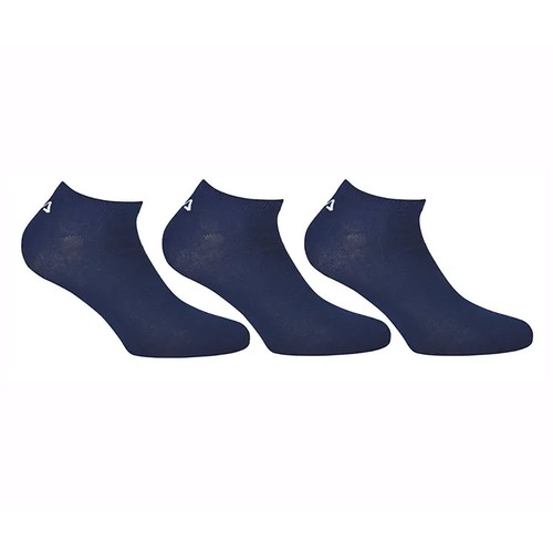 Pack 3 calcetines tobilleros FILA, color navy, talla 35/38