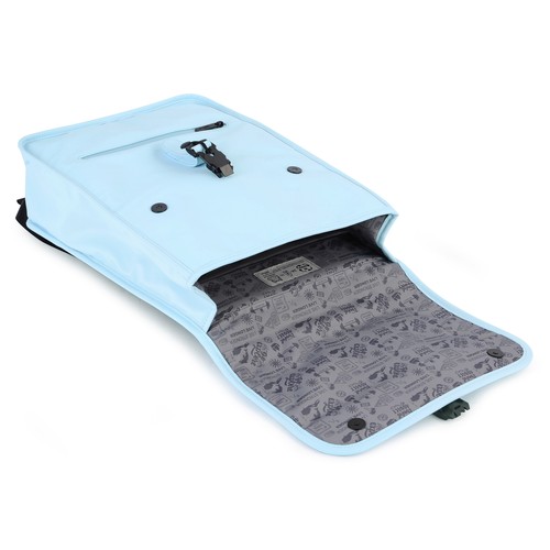 Mochila QILIVE CSR azul hielo con solapa de 14´-15´