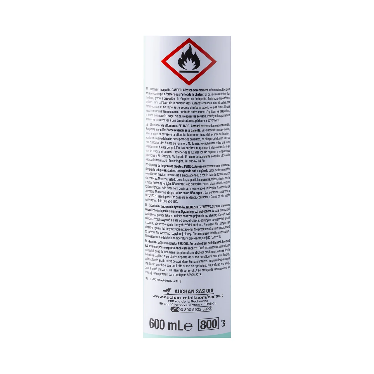 PRODUCTO ALCAMPO Limpiador de alfombras que respeta los colores 600 ml