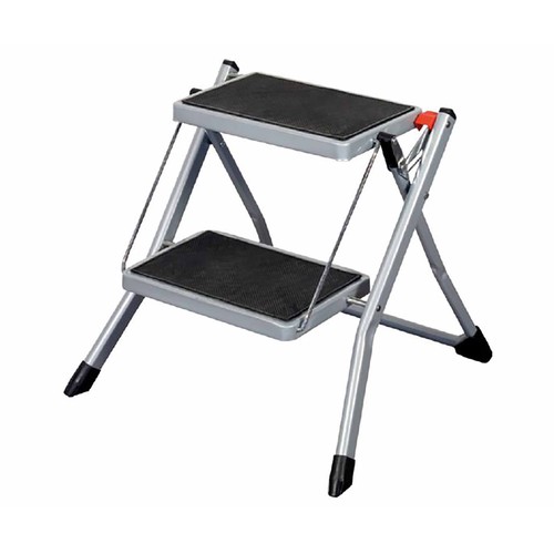 Escalera plegable de acero con 2 peldaños, ALTIPESA.