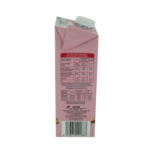 AUCHAN Bebida de almendras sin azúcares 1 l. Producto Alcampo