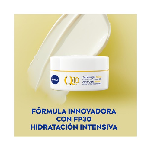 NIVEA Q10 power Crema de día antiarrugas, con FPS 30, para todo tipo de pieles 50 ml.