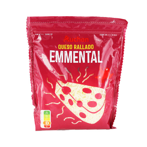 Queso rallado Emmental PRODUCTO ALCAMPO 200 g.