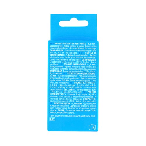 PRODUCTO ALCAMPO Cepillo interdental de 1.3 mm, para espacios anchos 6 uds.