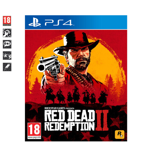 Videojuego Red Dead Redemption II para Playstation 4, género: acción, mundo abierto. PEGI 18.