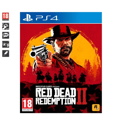 Videojuego Red Dead Redemption II para Playstation 4, género: acción, mundo abierto. PEGI 18.