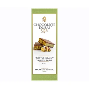 MARCOS TONDA Chocolate con leche Dubai style 100 g.