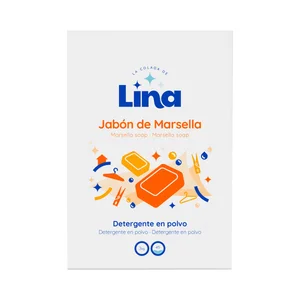 LINA Detergente en polvo al jabón de Marsella 40 DS, 2.6 kg,
