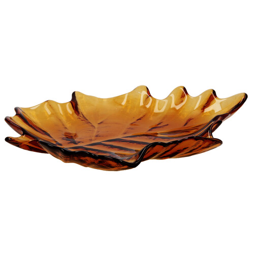 Plato bandeja de color marrón, 22x18 cm, QUID Musgo.