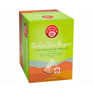POMPADOUR Infusión rooibos chai bazaar piramidal 15 uds. 30 g.