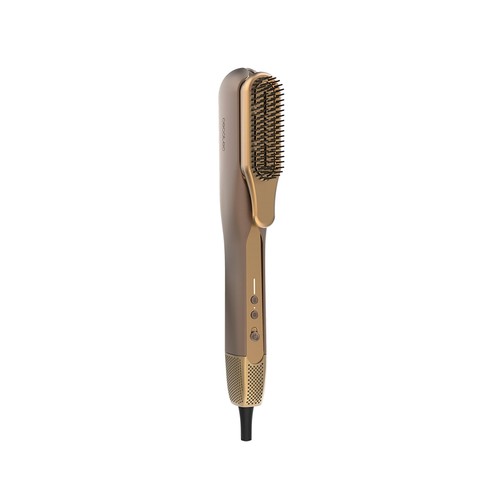 Plancha de pelo con flujo de aire CECOTEC AirLisse 2in1 ForceDry Cinnamon, placas flotantes, máximo 200ºC