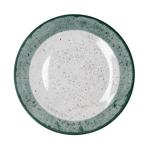 Plato llano 27cm porcelana, color verde teal modelo Faro QUID