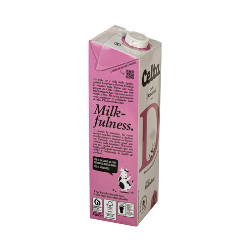 CELTA Leche desnatada de vaca con bienestar animal garantizado CELTA 1.5 l.