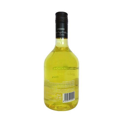 FRUTAYSOL Licor de plátano sin alcohol elaborado en España FRUTAYSOL botella de 70 cl.
