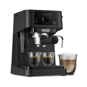Cafetera espresso DELONGHI EC235.BK Stilosa Advanced, presión 15bar, café molido o monodosis, capacidad 1L, vaporizador.