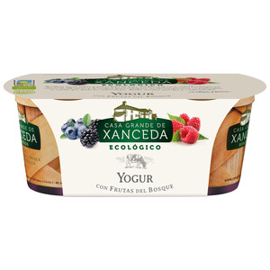 Imagen de CASA GRANDE DE XANCEDA Yogur ecológico con frutos del bosque XANCEDA pack 2 uds x125 g