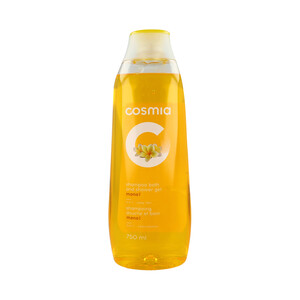 Gel de baño y champú de monoi, COSMIA, botella de 750 ml.
