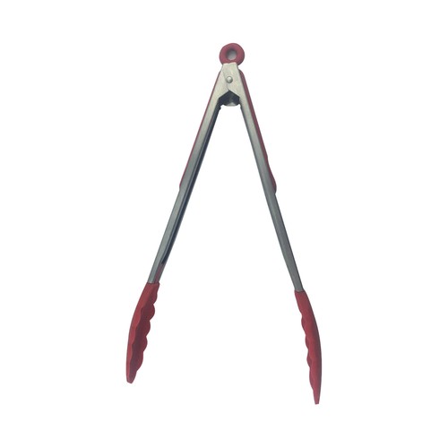 Pinzas de cocina de silicona y acero, 35 cm. ACTUEL.