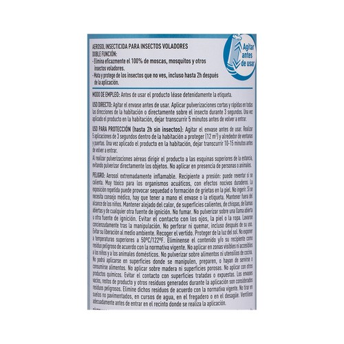 ORION Insecticida aerosol sin olor, contra moscas y mosquitos 600 ml.