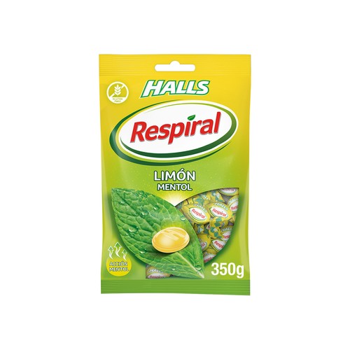 RESPIRAL Caramelos balsámicos de limón y menta 350 g.