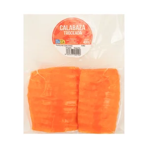 AUCHAN Calabaza troceada al vacío 400 g Producto Alcampo.