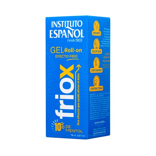 INSTITUTO ESPAÑOL Friox Crema de masaje textura gel, efecto frío calmante, en roll on 75 ml. 