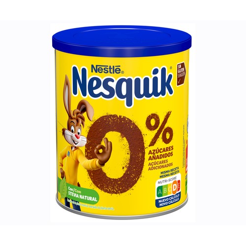 Cacao instantáneo 0% azúcares añadidos NESTQUIK 320 gr.