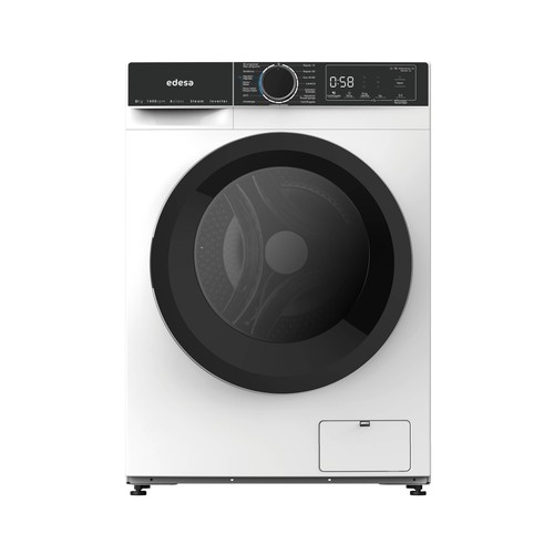 Lavadora EDESA EWF-9403 WH, color blanco,  9KG, Clasificación energética: A, 1400RPM, H: 85cm, A: 59,5cm, F: 52,1cm.