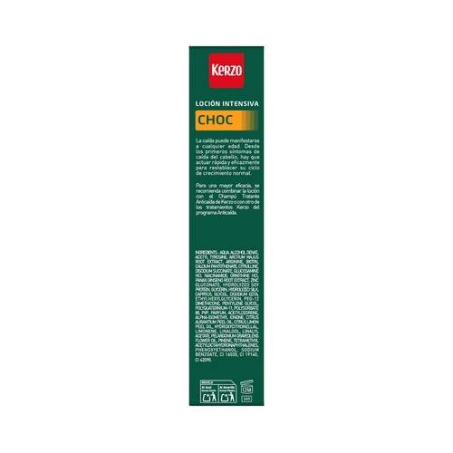 KERZO Choc Loción intensiva anti-caída para cabellos con caída importante 150 ml.