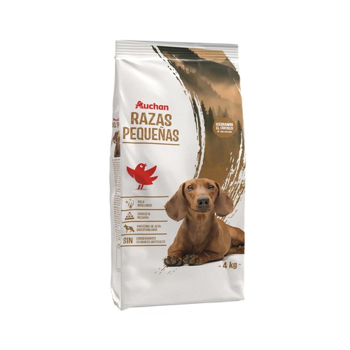 PRODUCTO ALCAMPO Pienso para perros raza pequeña a base de pollo y arroz 4 kg