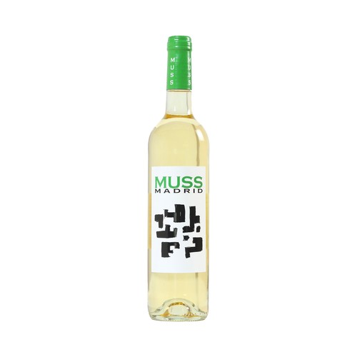 Vino blanco con denominación de origen Vinos de Madrid MUSS botella de 75 cl.